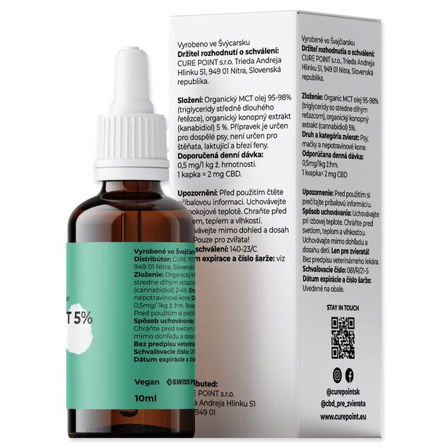 Olej CBD 5% bez príchuti 10ml
