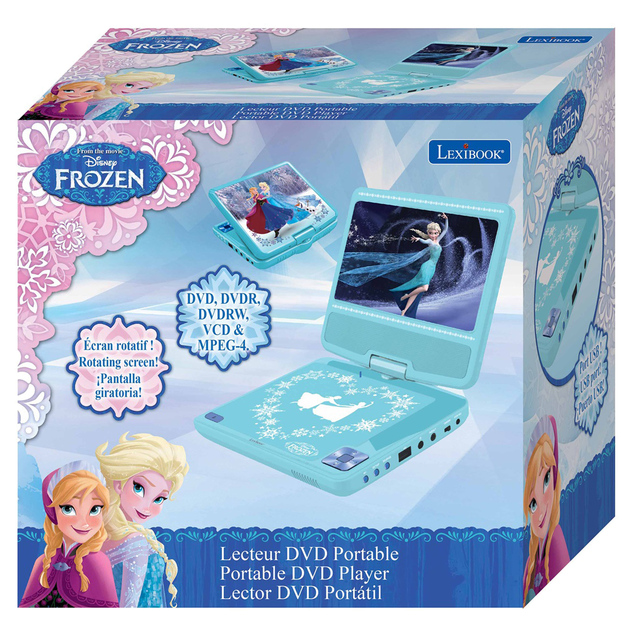 Lexibook Tragbarer DVD-Player 7" Frozen