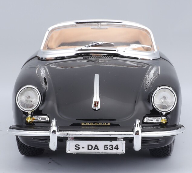 Bburago 1:24 Porsche 356 B Cabriolet Schwarz