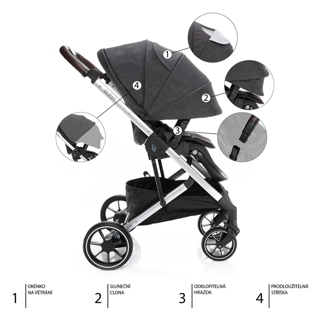 Kočík Quest, Vulcan Black/Silver