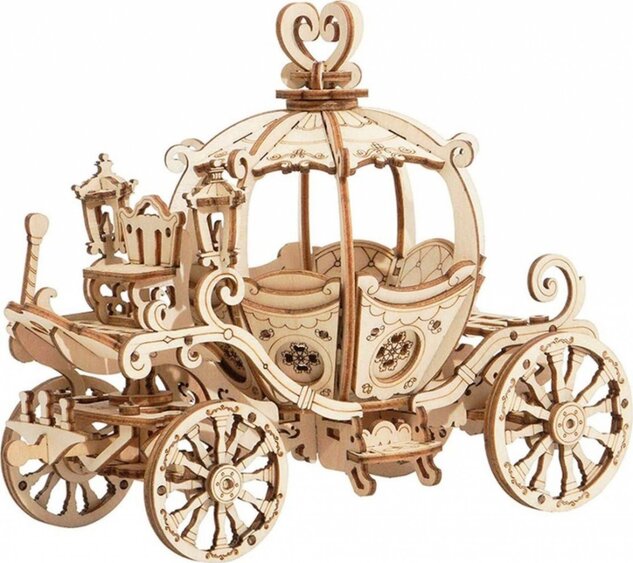 Woodcraft Drevené 3D puzzle Rozprávkový kočiar