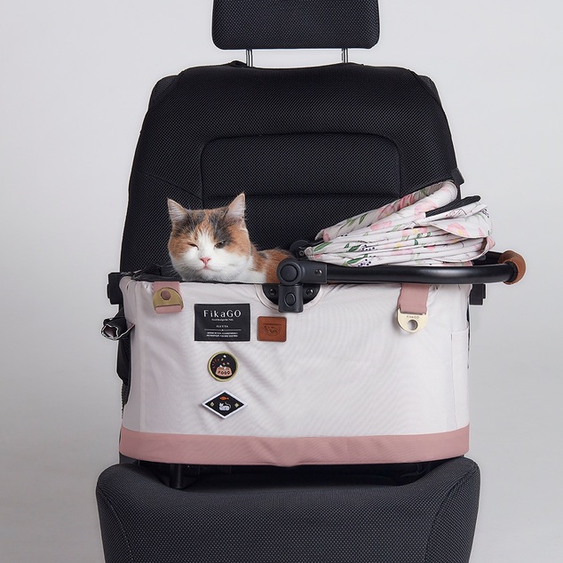 FIKAGO Poussette pour chats / chiens Flytta Plus Grey Husky