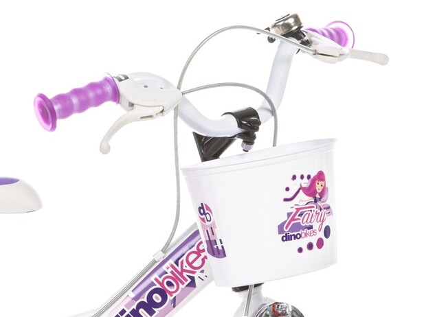 Dino Bikes - Detský bicykel 12" 124RSN-05FY Fairy - biely