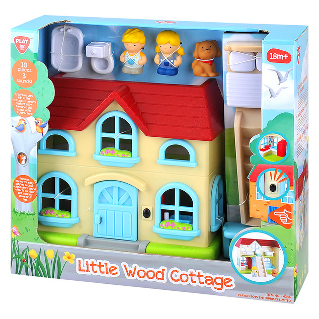 Playgo Maison avec effets set 28,5x23,5 cm 3 figurines