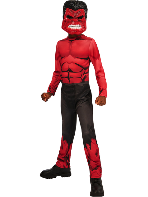 AVENGERS Hulk rot Kinderkostüm Größe S(122-128cm)