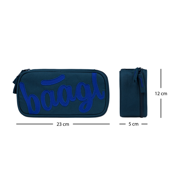 BAAGL Školský peračník etui Logo modrý GRS