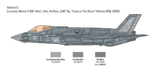 Model Kit letadlo 1464 - F-35A Lightning II (Beast Mode) (1:72)