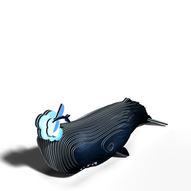 EUGY Sperm Whale 3D kartonasta sestavljanka