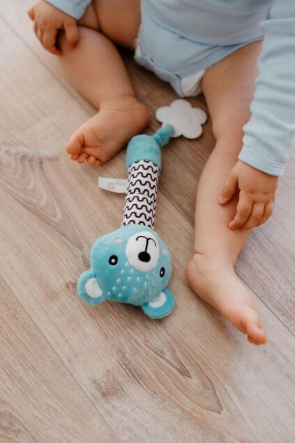 Medvedík babyted pískatko/hryzátko medveď plyš 25cm
