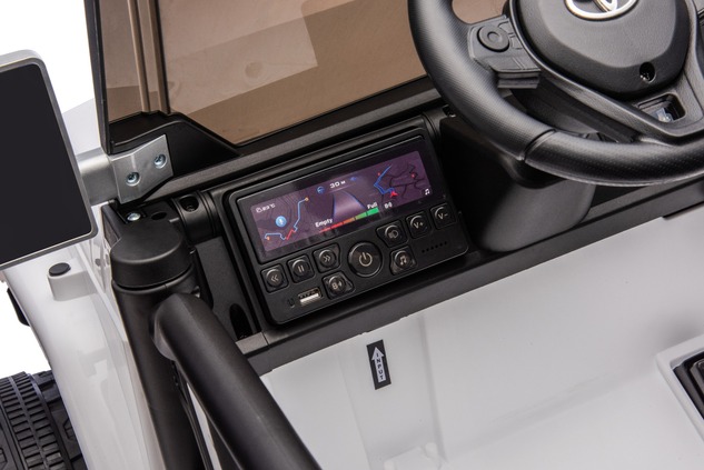 Elektrické autíčko Toyota FJ Cruiser XXL s pohonom 4x4, licencované (Dvojmiestne), biele,