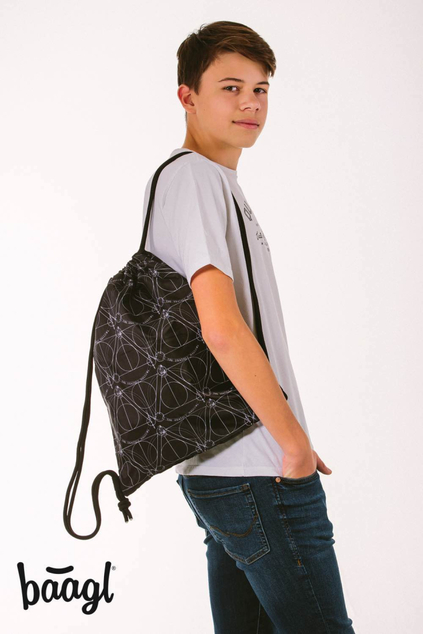 BAAGL SADA 5 Skate Harry Potter Todesreliquien: Rucksack, Federmäppchen, Tasche, Notizbücher, Geldbö