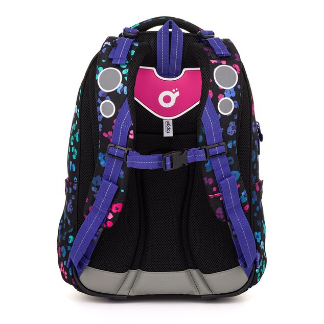 Zaino scolastico con leopardo neon Topgal LORI 25074