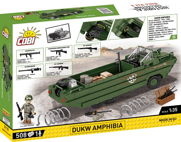 Cobi II WW DUKW Amphibia D-DAY, 1:35, 508 k, 1 f