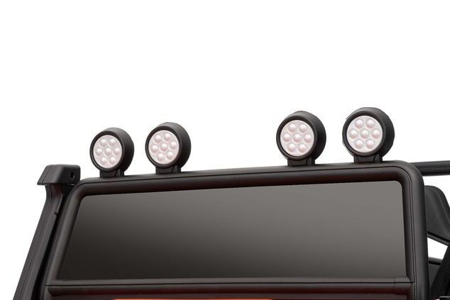 Elektrické autíčko Land Rover Defender 110 SVX 12V, zelené, 4X4 pohon, LED svetlá, predné