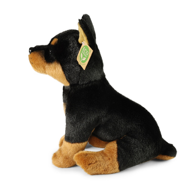Plišani pas doberman 30 cm EKO-PRIJATELJSKI