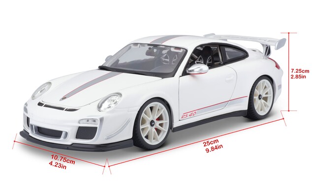 Bburago 1:18 Plus Porsche 911 GT3 RS Weiß
