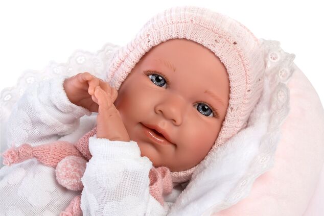 Llorens M740-88 oblečenie pre bábiku bábätko NEW BORN veľkosti 40–42 cm s doplnkami