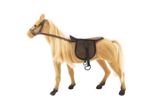 Pferd kämmt große Fliese mit Zubehör aus Kunststoff 38cm