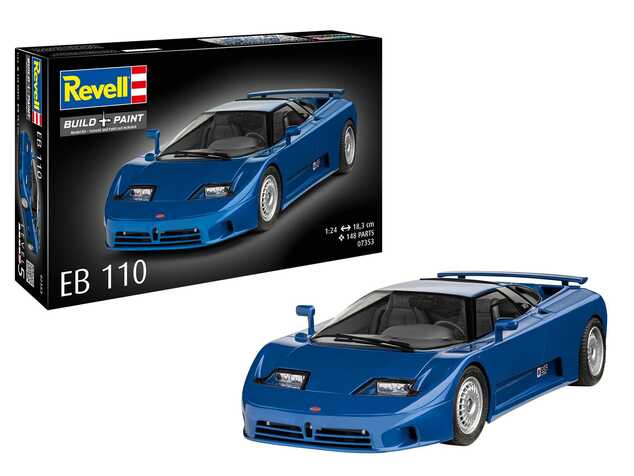 Műanyag ModelKit autó 07353 - Bugatti EB110 (1:24)