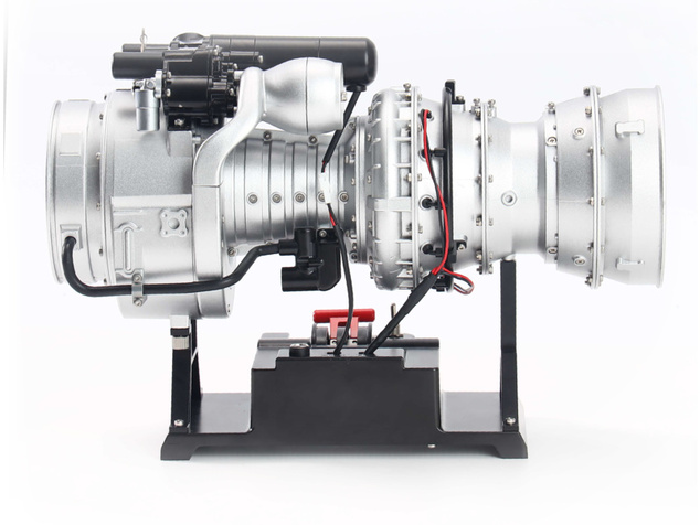 Teching turbohriadeľový motor