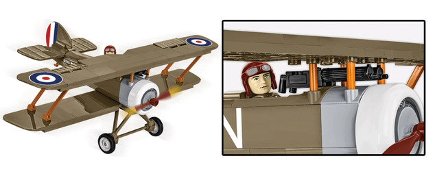 Cobi 2999 Veliki rat SOPWITH F.1 CAMEL, 1:32, 186 k, 1 f