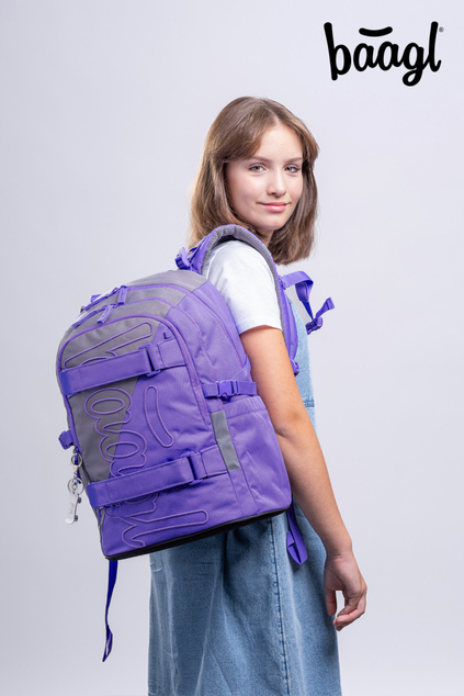 BAAGL Zaino scolastico Skate Dual GRS
