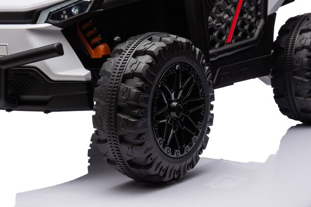 Elektrické autíčko UTV Small 12V, biele, Pohon zadných kolies, 12V batéria