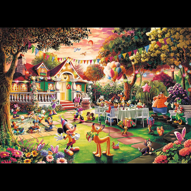 Trefl Puzzle 1000 Premium Plus - Mickey Mouse Geburtstagsfeier