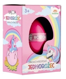 Vajcia liahnuce a rastúce jednorožec 6cm