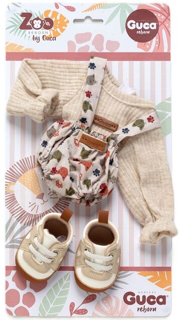 Guca OP900 abbigliamento per scimmietta bebè REBORN taglia 32 cm con scarpette