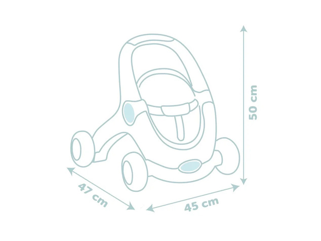 Smoby LS 3 in 1 Lauflernwagen mit Puppe
