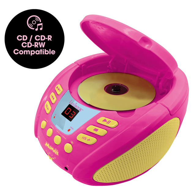 Lexibook Leuchtender Bluetooth-CD-Player Minnie Maus