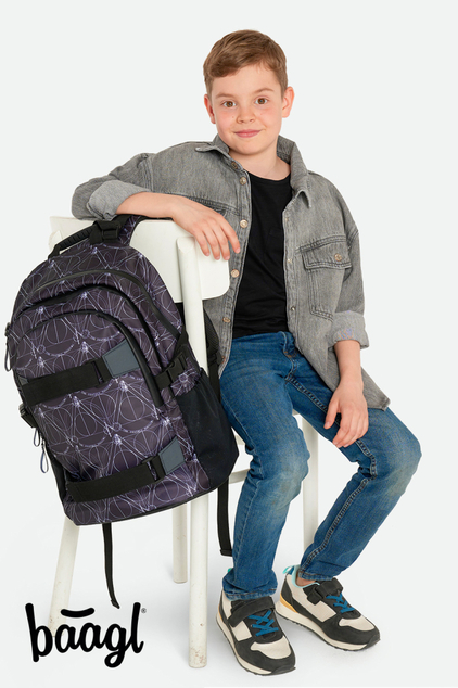 BAAGL SADA 5 Skate Harry Potter Todesreliquien: Rucksack, Federmäppchen, Tasche, Notizbücher, Geldbö