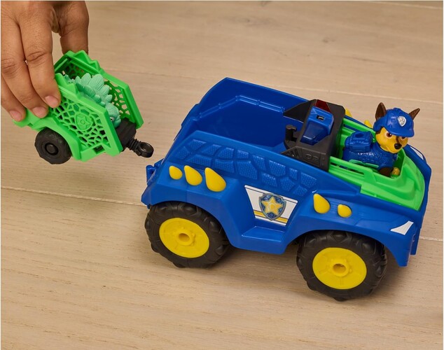 Spin Master Paw Patrol Dino RC auto con rimorchio Chase