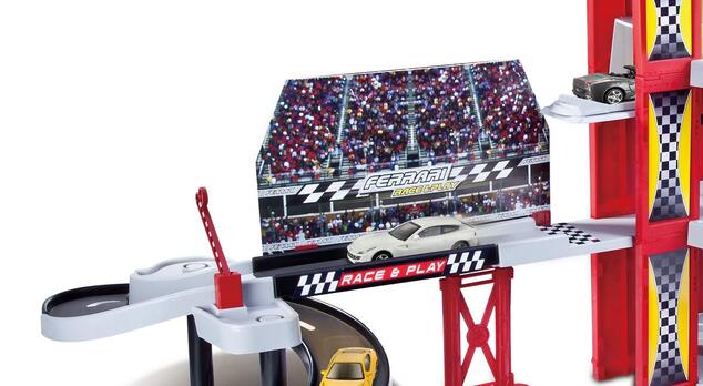 Bburago PLAY 1:43 Ferrari Race &amp; Play garáž s jedným autíčkom 30197