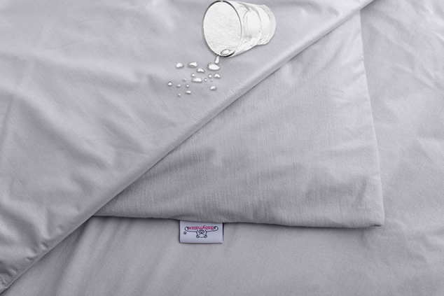 Babymatex Bielizeň posteľná 2-dielna nepremokavá šedá