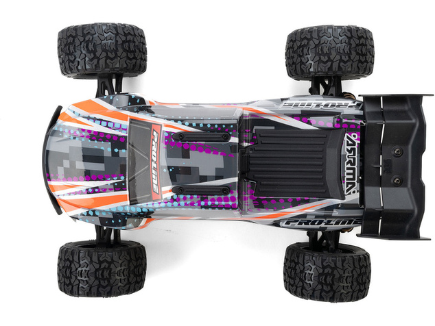 Pro-Line koleso 1:16 s pneu Jaeger, disk Split Six čierny 12mm (2): Arrma Mini Kraton