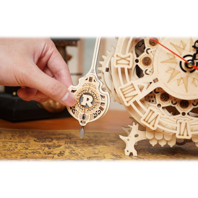 RoboTime 3D fa mechanikus puzzle Bagoly óra