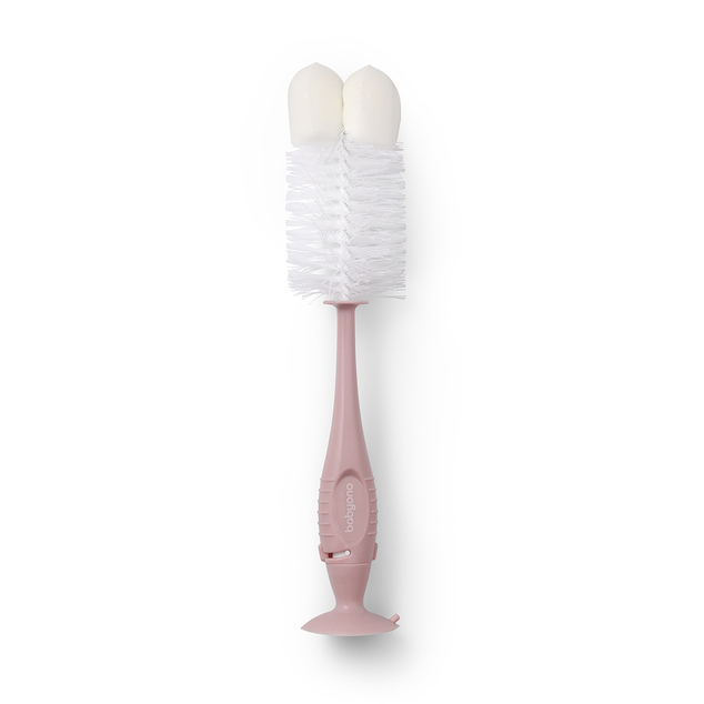 BABYONO Kefa na fľaše a cumlíky s prísavkou Pink