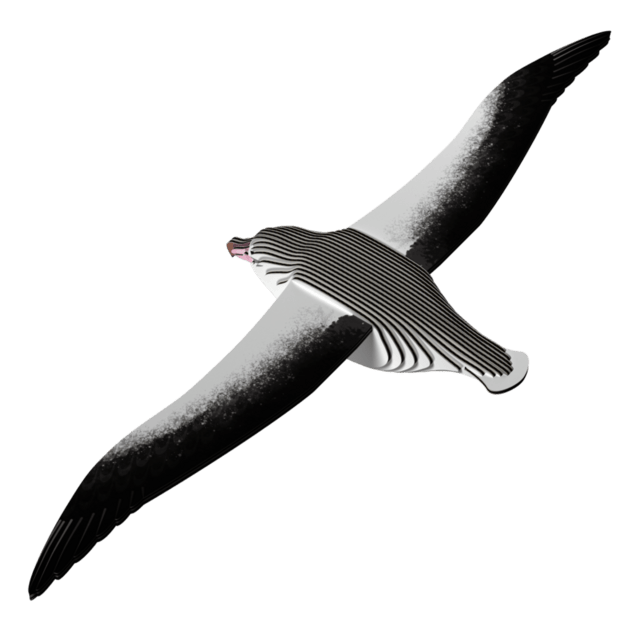 EUGY Kraljevski albatros 3D kartonska sestavljanka