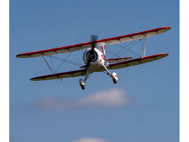 E-flite Waco 0.55m SAFE Select BNF Basic biele