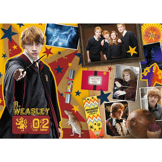Trefl Puzzle Harry Potter, Harry Potter, Ron, Hermiona 3v1 400 + 500 + 600 dielikov