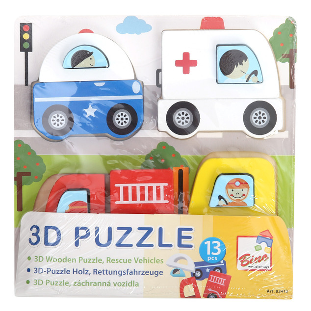 Bino 3D Puzzle, Rettungsfahrzeuge