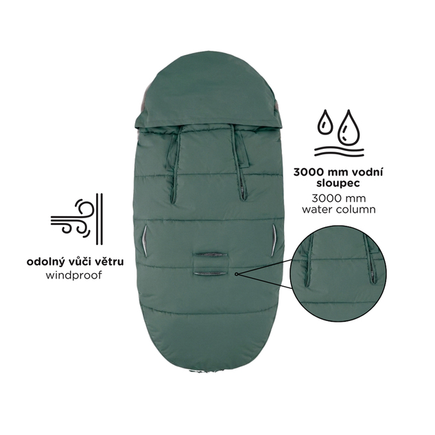 PETITE&amp;MARS Ensemble de chancelière d'hiver Comfy 4 en 1 + gants pour poussette Furry Old Rose