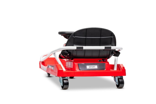 Beneo Motors Drift Kart 24V, rosso, 300W Motore Brushless, Batteria al Litio,