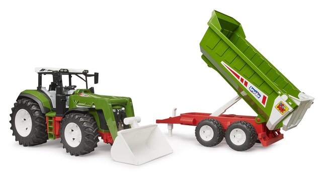 Bruder Traktor ROADMAX s čelným nakladačom a vozidlom