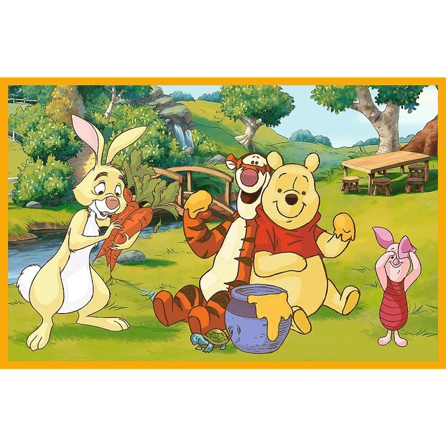 Trefl Puzzle 2x24 Winnie Puuh / Ein Tag im Garten
