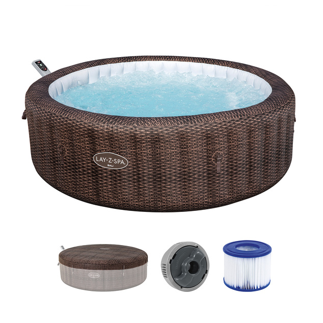 Bestway 6001P LAY-Z-SPA® Bali AirJet™ pezsgőfürdő 7 személyre (Energiatakarékos) 216 x 71 cm