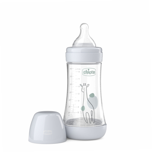 CHICCO Fľaša dojčenská antikoliková Perfect5 240 ml neutral stredný prietok 2m+