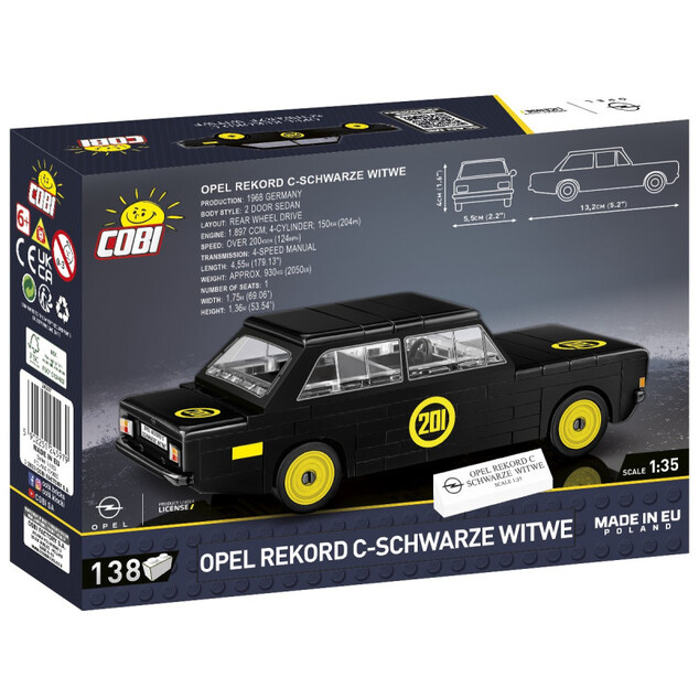 Cobi Opel Rekord C Schwartze Witwe, 1:35, 138 k